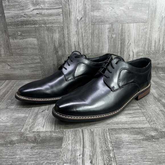 Nunn Bush Hayden Men's 13 Cap Toe Oxford Black Dress Shoes - Picture 4 of 8